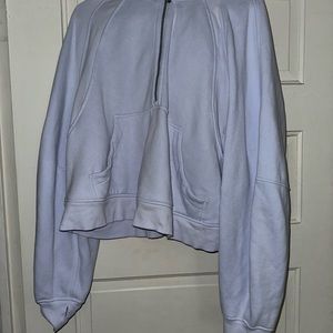 Lululemon scuba crop baby blue